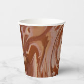 Gobelets En Papier Texture de chocolat fondu Image Plain (Recto)