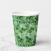 Gobelets En Papier Texture de marbre vert (Droite)
