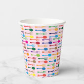 Gobelets En Papier Texture du repas (Verso)