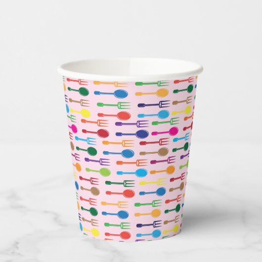 Gobelets En Papier Texture du repas (Gauche)