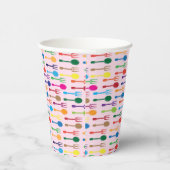 Gobelets En Papier Texture du repas (Droite)