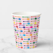 Gobelets En Papier Texture du repas (Recto)