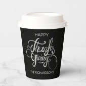 Gobelets En Papier Thankgiving Text Design Paper Cup (Recto)
