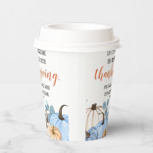 Gobelets En Papier Thanksgiving Dinner Party Bible Verse (Droite)