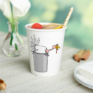 Gobelets En Papier Thanksgiving Fatigué Turquie en Cuisine Pot Humour