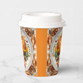 Gobelets En Papier Thanksgiving Modern Citrouille Collection d'automn (Droite)