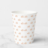 Gobelets En Papier Thanksgiving orange dinde mignonne motif drôle (Droite)