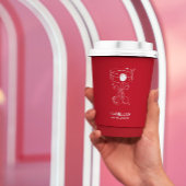 Gobelets En Papier That’s Amore Red hand drawn Bridal Shower