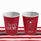 Gobelets En Papier That’s Amore Red hand drawn Bridal Shower