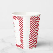 Gobelets En Papier "That's Amore" Réception de mariage chic carreaux (Gauche)