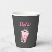 Gobelets En Papier thé bulle boba (Recto)