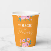 Gobelets En Papier The magic of Flowers (Verso)