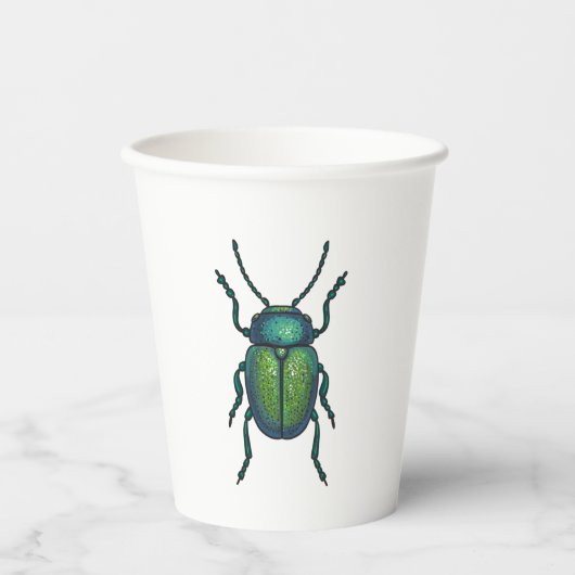 Gobelets En Papier The tansy beetle (Recto)