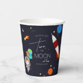 Gobelets En Papier Thème 2 Anniversaire de la Lune (Verso)