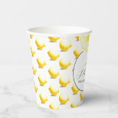 Gobelets En Papier Thème Baby shower citron (Droite)