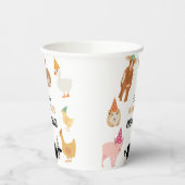 Gobelets En Papier Thème d'anniversaire Animaux de la Ferme Animaux d (Gauche)