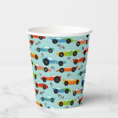 Gobelets En Papier Thème de fête d'anniversaire de 1 an de voiture de (Verso)