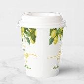 Gobelets En Papier Thème de mariage citron Main Squeeze Shower de mar (Droite)