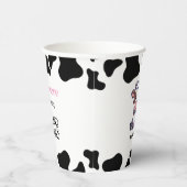Gobelets En Papier Thème de vache Premier Anniversaire (Droite)