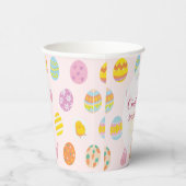 Gobelets En Papier Thème d'oeufs peints mignons rose pour l'anniversa (Droite)