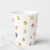 Gobelets En Papier Thème Fruit (Verso)