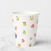 Gobelets En Papier Thème Fruit (Recto)