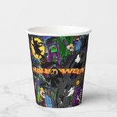 Gobelets En Papier Thème Halloween (Verso)