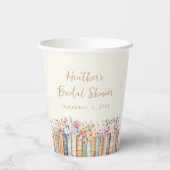 Gobelets En Papier Thème Livre (Verso)