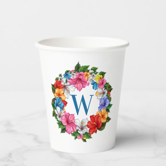 Gobelets En Papier Thème LUAU (Recto)