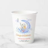 Gobelets En Papier Thème Marin Fête de Naissance Garçon (Verso)