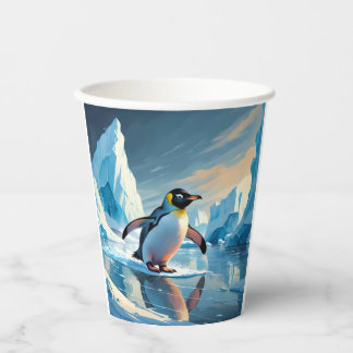Gobelets En Papier Thème Penguin