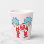Gobelets En Papier Thing One Thing Two Je t'aime (Recto)