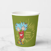 Gobelets En Papier Thing One Thing Two Joyeux Things-Giving! (Recto)