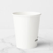 Gobelets En Papier Throw Pillow (Droite)