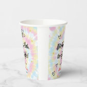 Gobelets En Papier Tie Dye fête d'anniversaire (Gauche)