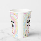 Gobelets En Papier Tie Dye fête d'anniversaire (Droite)