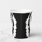 Gobelets En Papier Tigre, chat sauvage sur noir (Droite)