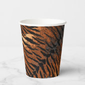 Gobelets En Papier Tigre léopard tendance (Verso)