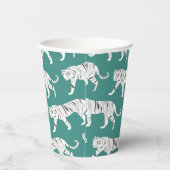 Gobelets En Papier Tigre turquoise (Droite)