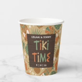 Gobelets En Papier Tiki Party Tropical Luau (Verso)