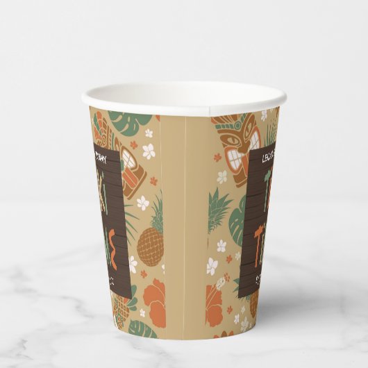 Gobelets En Papier Tiki Party Tropical Luau (Droite)