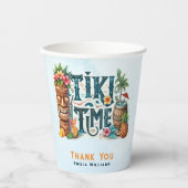 Gobelets En Papier TIKI Time Party personnalisé (Recto)