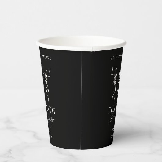 Gobelets En Papier Till Death Do Us Party Bachelorette Week-end (Droite)