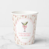 Gobelets En Papier 'Tini Bit Ancien Martini Coquette Anniversaire (Verso)