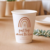 Gobelets En Papier TINLEY Boho Terracotta arc-en-ciel soleil premier