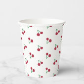 Gobelets En Papier Tiny Cherry Print (Recto)