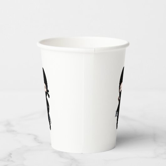 Gobelets En Papier Tiny Ninja tenant l'étoile à lancer (Droite)