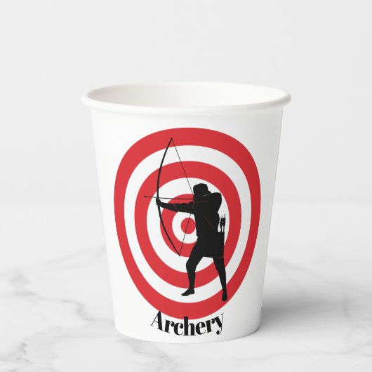 Gobelets En Papier Tir à l'arc Design Paper Cup (Verso)