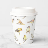 Gobelets En Papier Tit birds motif (Recto)