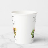 Gobelets En Papier Toast Chic Pour Nous Aquarelle Thème Vin (Droite)